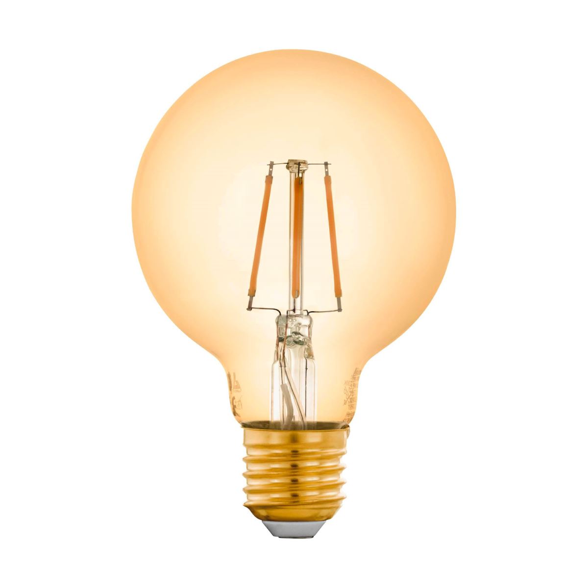 Bild von EGLO Connect E27 G80 LED Leuchtmittel 500lm 4,9W 360° 2200K extra-warmweiss amber 80x120mm App Steuerbar