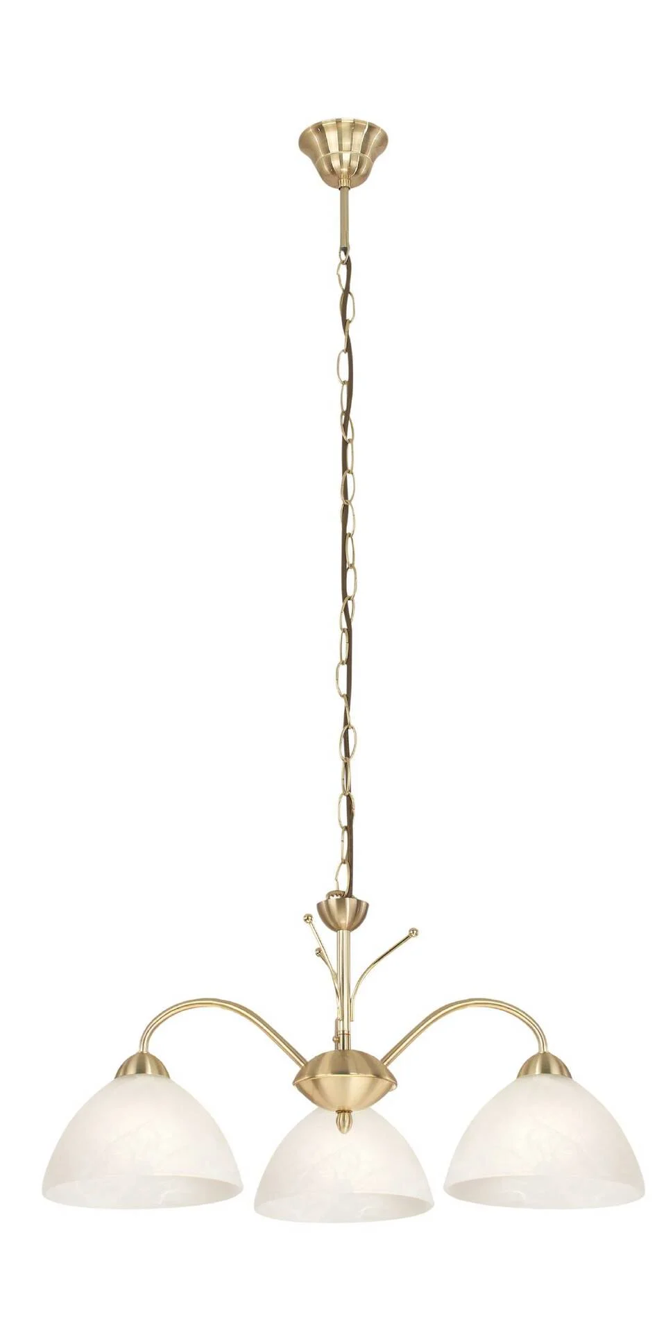 Bild von Hängeleuchte Messing/Alabaster