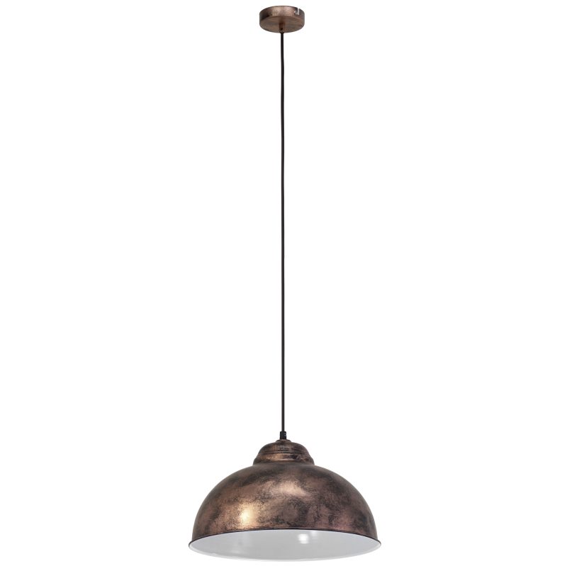 Bild von EGLO Pendelleuchte Truro 2, Vintage Esszimmerlampe im Industrial Design, Esstisch Hängelampe aus Metall in Rostoptik, E27 Fassung
