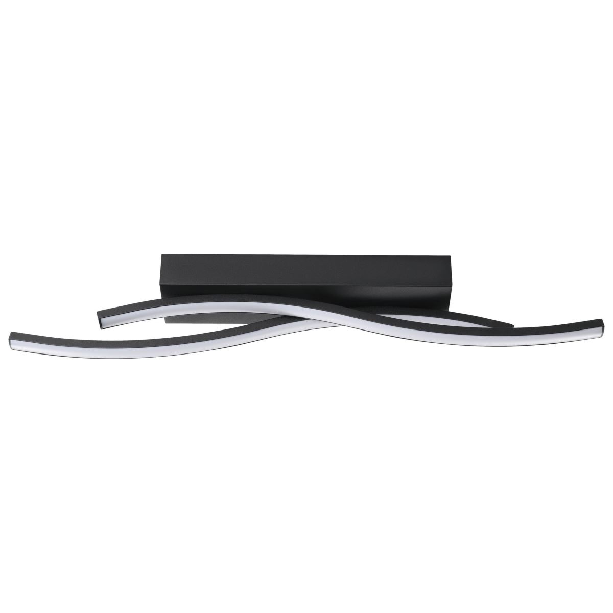 Bild von EGLO LED Deckenleuchte Viloria, Leuchtmittel inklusive, Deckenlampe, aus Metall in schwarz und Kunststoff in weiß, 56,5 cm