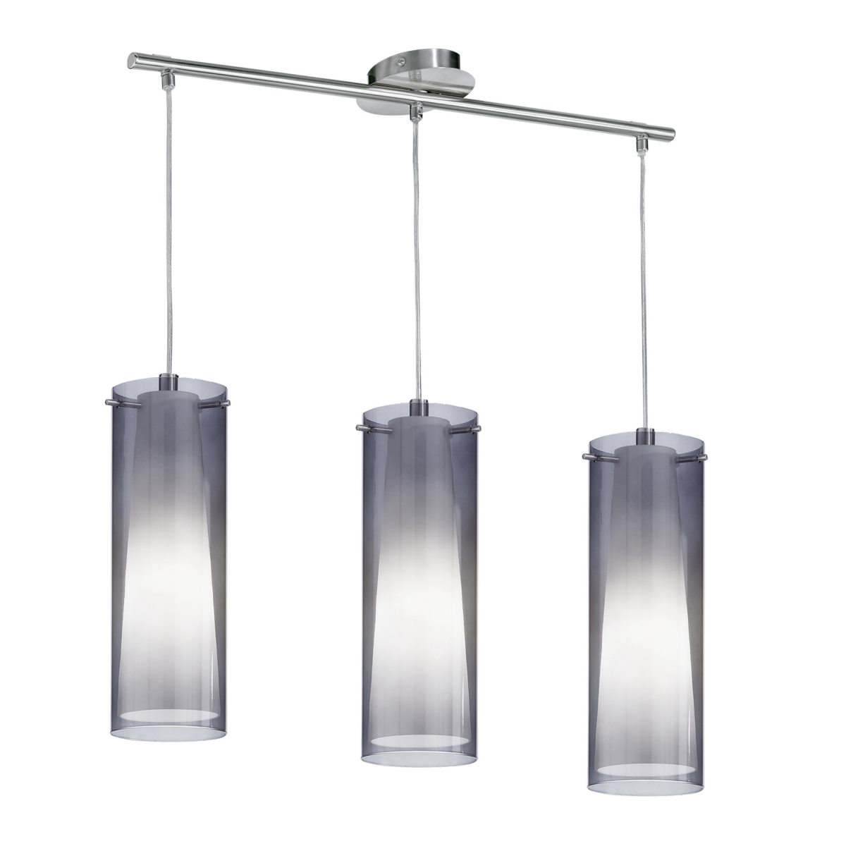 Bild von EGLO PINTO NERO Hängeleuchte E27 nickel-matt, Rauchglas