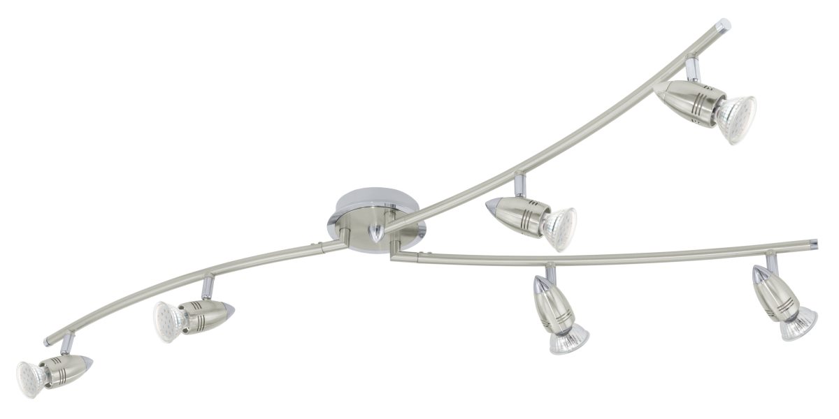 Bild von EGLO MAGNUM-LED Deckenspot, Y-Form, 6-flg. GU10 nickel-matt, chrom