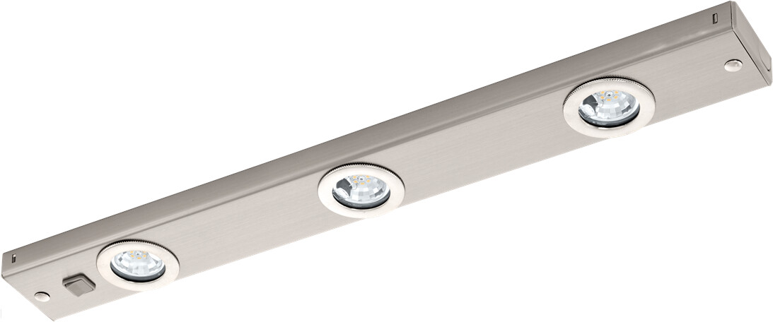 Bild von EGLO KOB LED Unterbauleuchte, Küche, 3-flg. nickel-matt
