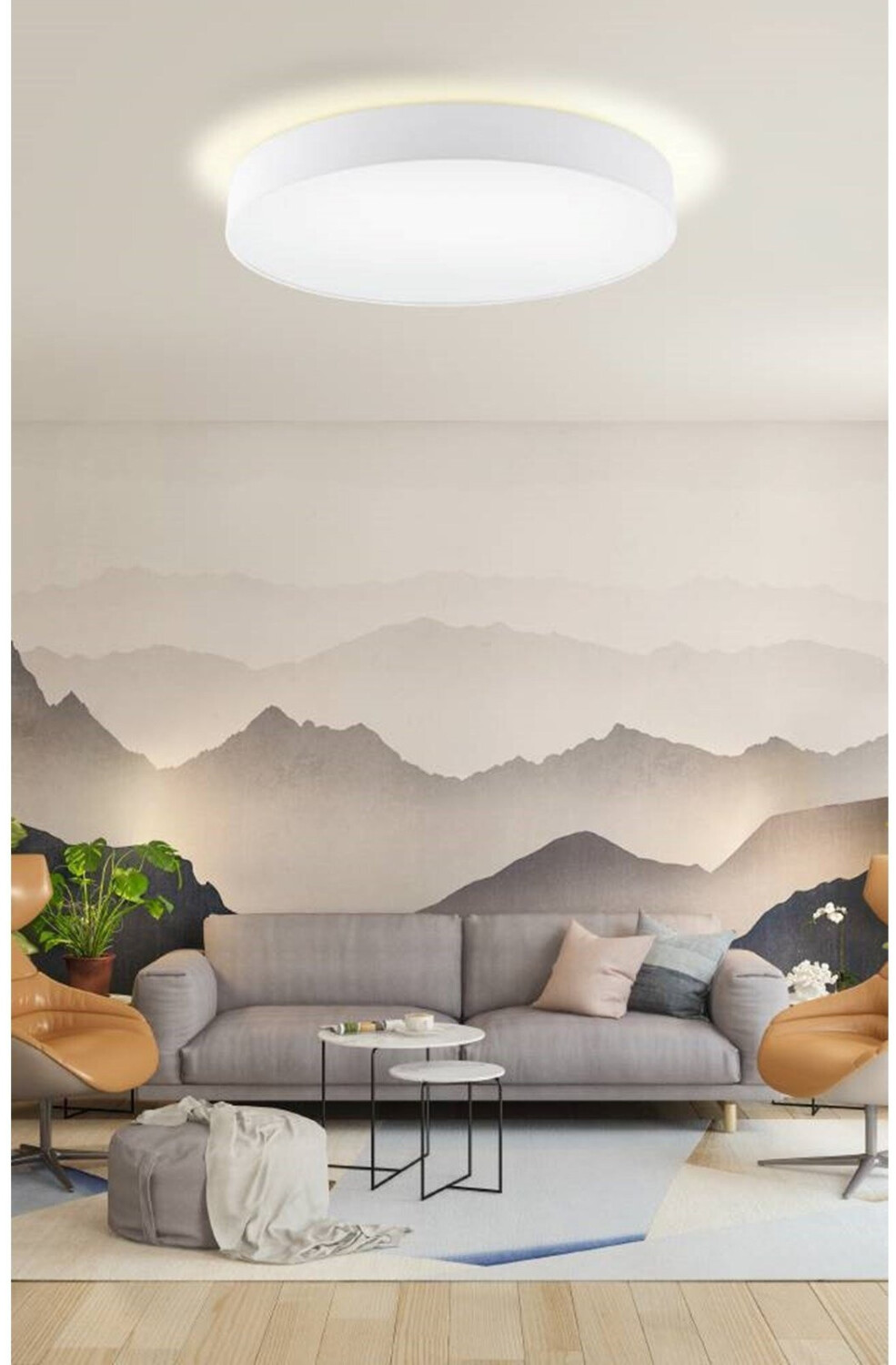 Bild von EGLO PASTERI Deckenleuchte Textil weiss 760mm 5xE27