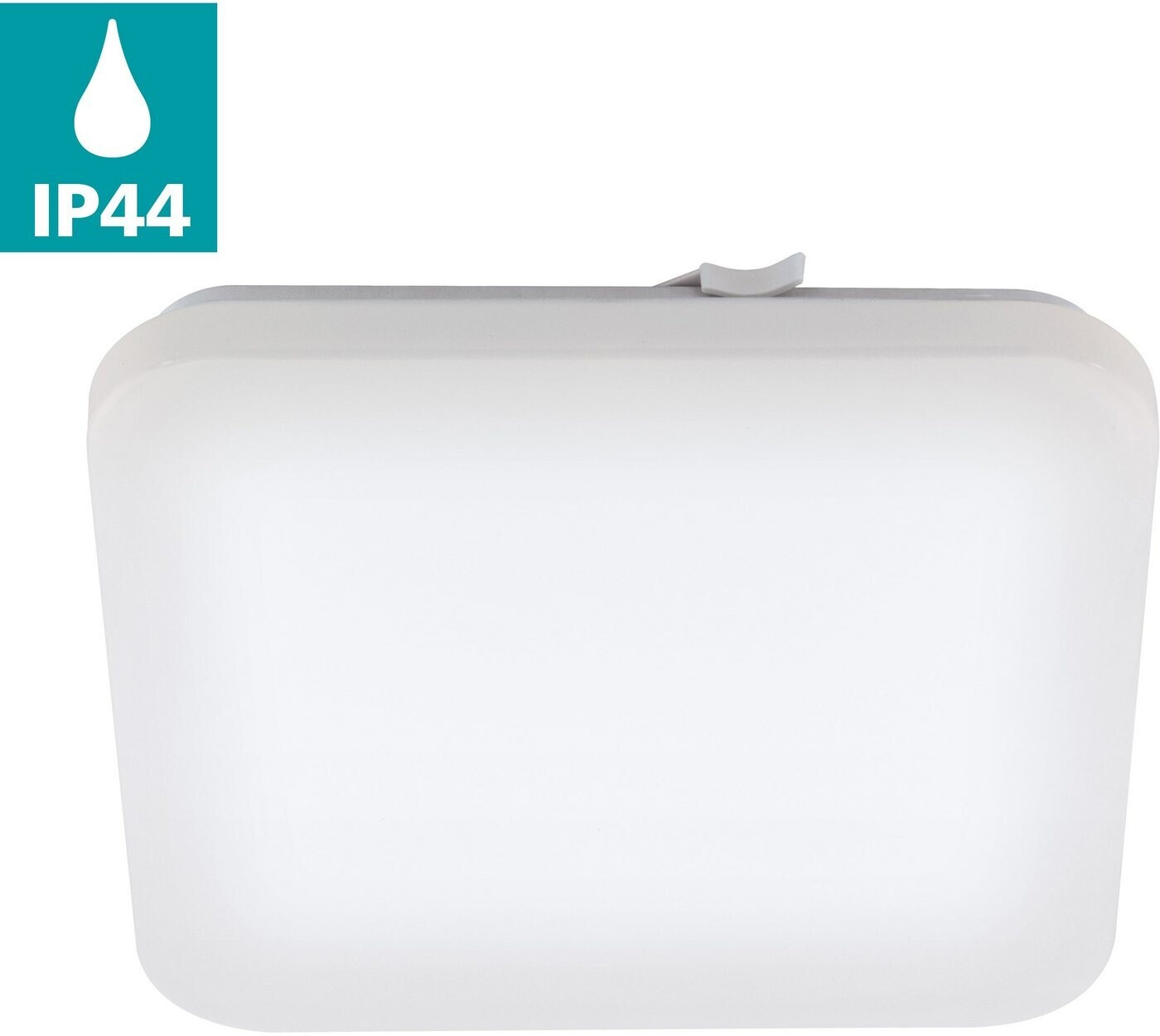 Bild von EGLO LED Deckenleuchte Frania, Leuchtmittel inklusive, Deckenleuchte, Lampe, Stahl, Kunststoff, Weiß, L: 33 cm, IP44