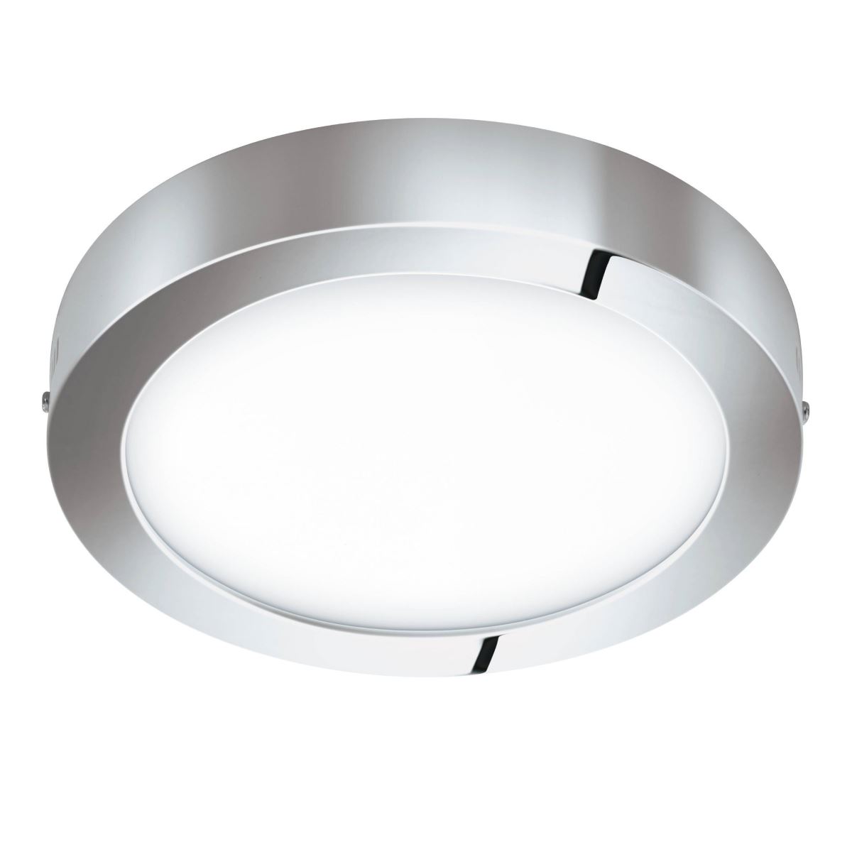 Bild von EGLO connect LED Deckenleuchte Fueva-C, Smart Home Deckenlampe, Material: Metallguss, Kunststoff, Farbe: Chrom, Ø: 30 cm, dimmbar, Weißtöne und RGB Farben einstellbar, IP44