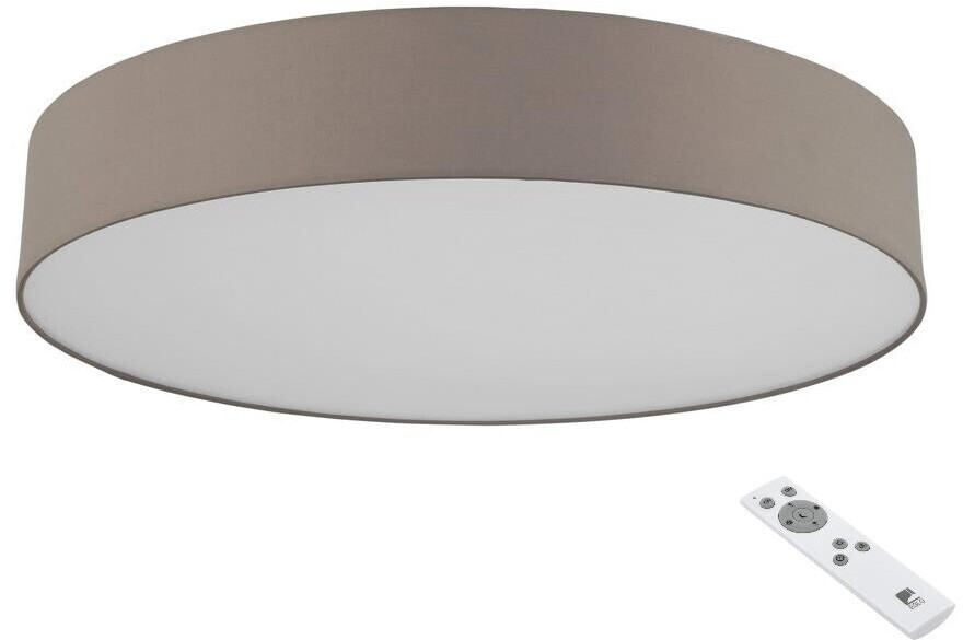 Bild von EGLO Connect ROMAO-C Textil RGB LED Deckenleuchte weiss 5850lm 76x15cm App Steuerbar