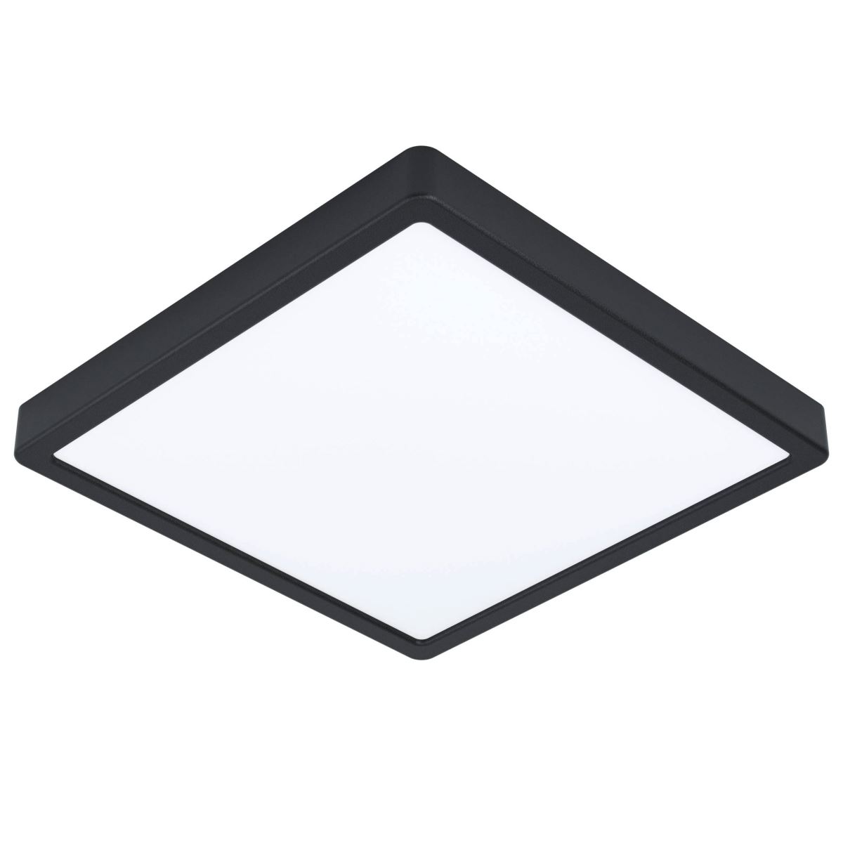 Bild von EGLO LED Deckenleuchte Fueva 5, L x B 28,5 cm, 1 flammige Aufbauleuchte aus Stahl und einer Kunststoff Leuchtfläche, Deckenlampe in Schwarz, Weiß, LED Aufbaulampe neutralweiß