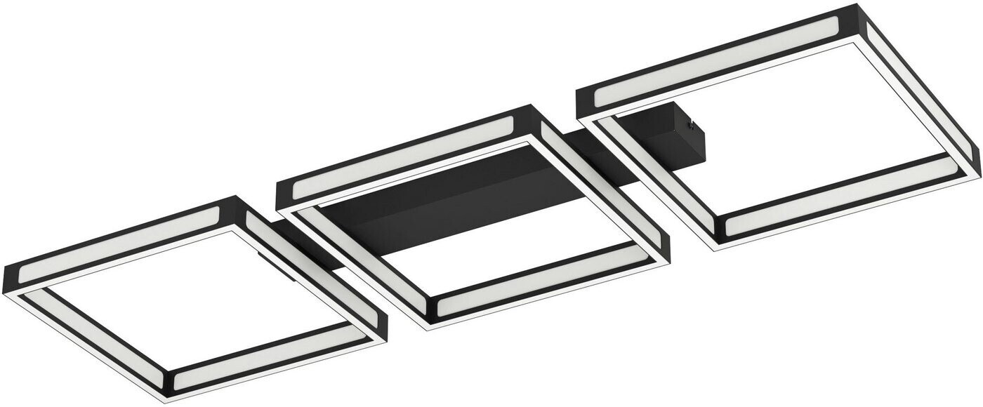 Bild von EGLO Deckenleuchte ALTAFLOR, LED fest integriert, Warmweiß, Deckenleuchte in schwarz aus Stahl - 12X2,8W - Warmweiß
