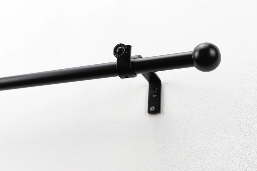 Bild von GARESA Gardinenstange BOLTI mit offenem Träger, Ø 16 mm, 1-läufig, Wunschmaßlänge, mit Bohren, verschraubt, Metall, Vorhanggarnitur, verlängerbar, Wandmontage, ohne Ringe