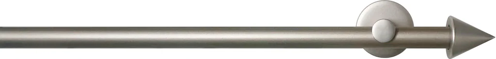Bild von Gardinenstange GARESA "SEFRA", grau (nickelfarben), L:290cm Ø:16mm, Aluminium, Gardinenstangen, Vorhanggarnitur,Innenlaufgarnitur, verlängerbar, Endknopf Spitze