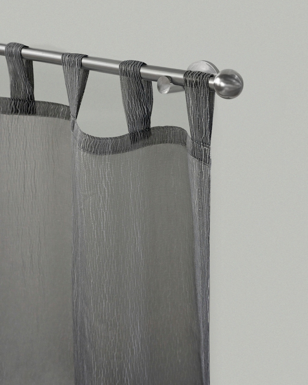 Bild von Gardinenstange GARESA "KUGEL", silber (edelstahlfarben), L:440cm Ø:16mm, Metall, Metall, Gardinenstangen, Vorhanggarnitur, verlängerbar, Kugel, edelstahl optik, ohne Ringe