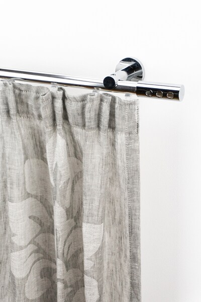 Bild von Gardinenstange GARESA "EASY", grau (chromfarben), B:67cm L:510cm Ø:20mm, Aluminium, Gardinenstangen