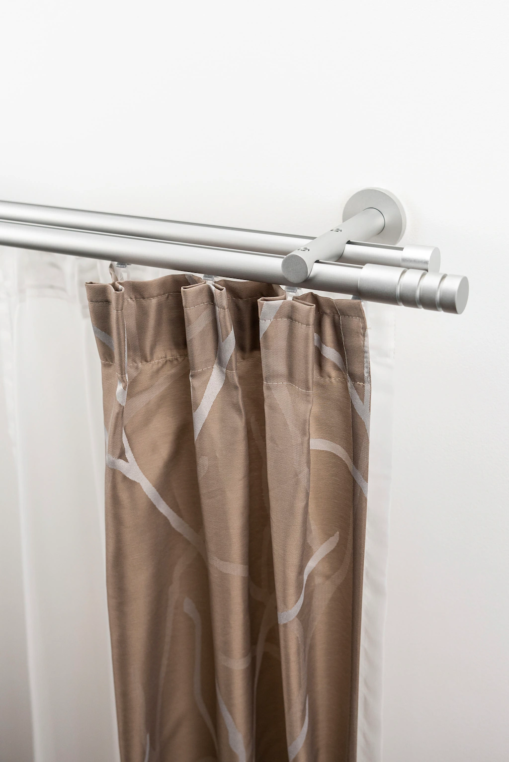 Bild von Gardinenstange GARESA "EASY", silber (silberfarben), B:65cm L:320cm Ø:20mm, Aluminium, Gardinenstangen