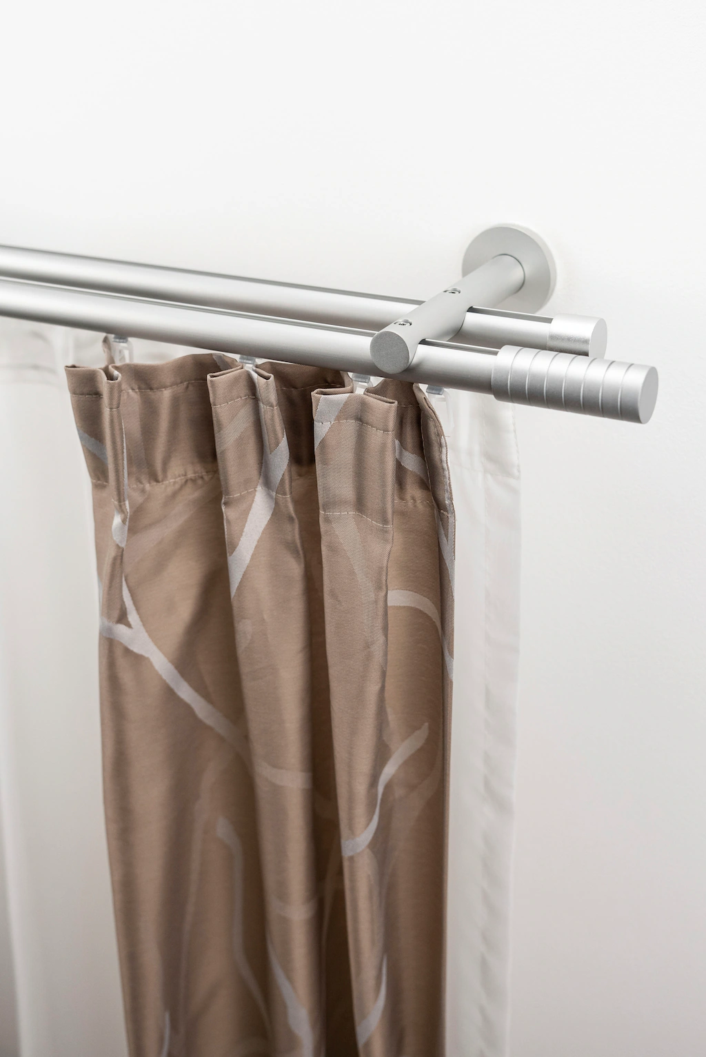 Bild von Gardinenstange GARESA "EASY", silber (silberfarben), B:65cm L:320cm Ø:20mm, Aluminium, Gardinenstangen