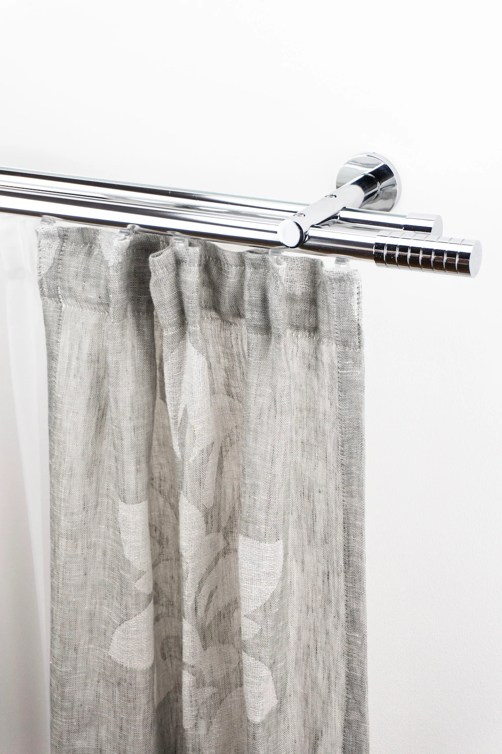 Bild von Gardinenstange GARESA "EASY", grau (chromfarben), B:65cm L:520cm Ø:20mm, Aluminium, Gardinenstangen