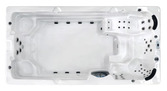 Bild von SwimSpa Menorca Sterling Silver inkl. Abdeckung und Stiege
