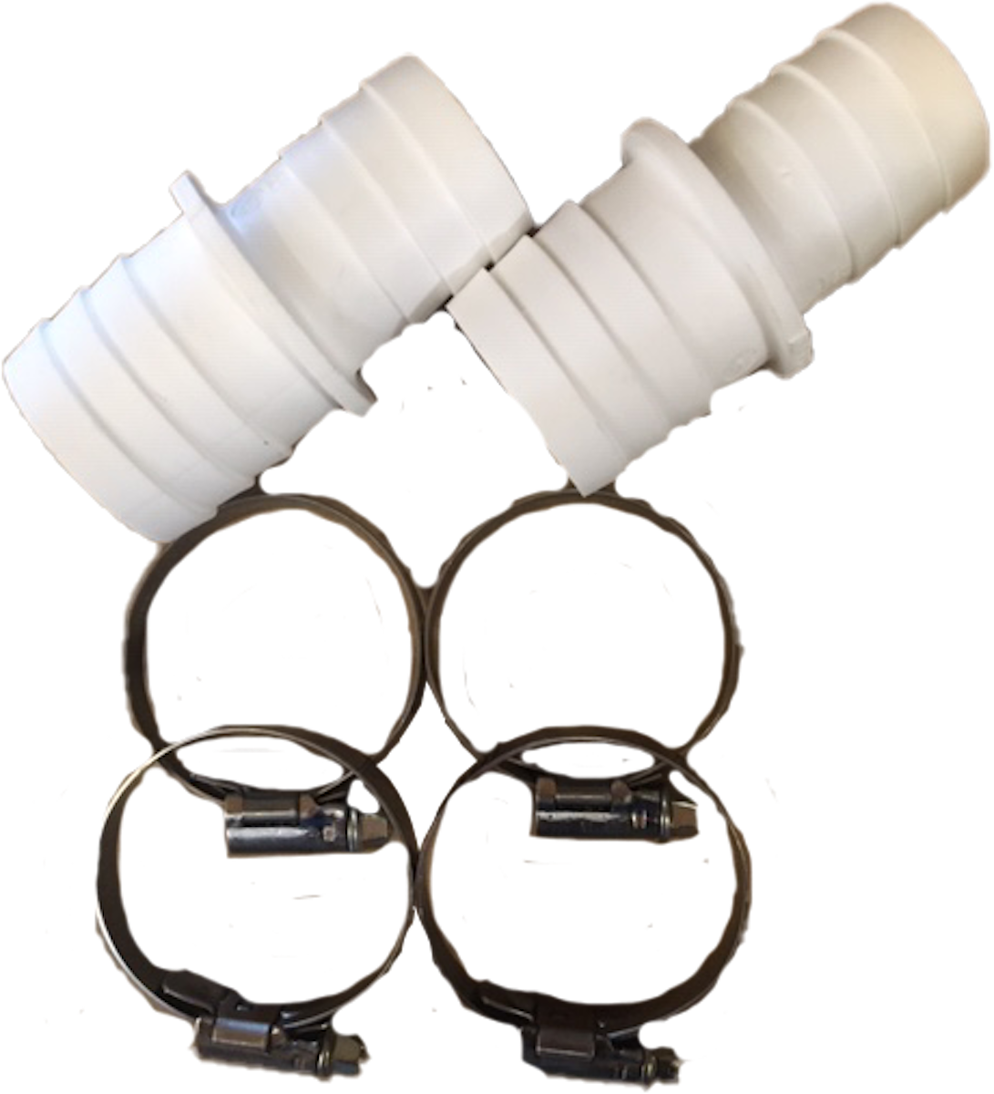 Bild von myPOOL Schlauchverbinder Ø 32/38mm/2er+Schlauchklemmen
