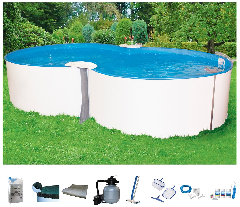 Bild von my POOL BWT Achtformpool "PREMIUM", (Komplett-Set, 9 tlg.), Tiefe 1,35 m, in versch. Größen erhältlich