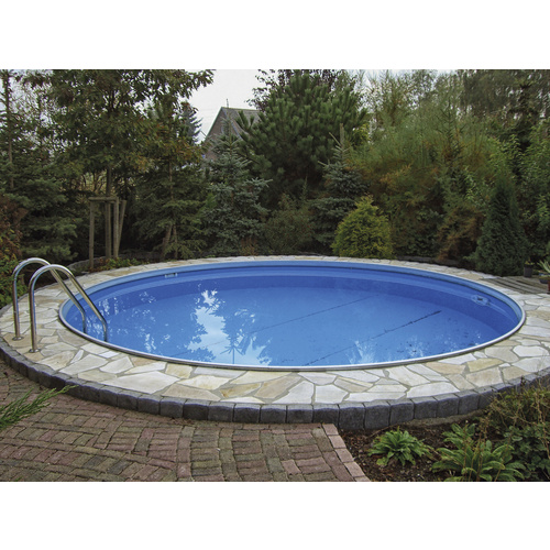 Bild von MYPOOL Rundpool, weiß, ØxH: 450 x 135 cm - blau