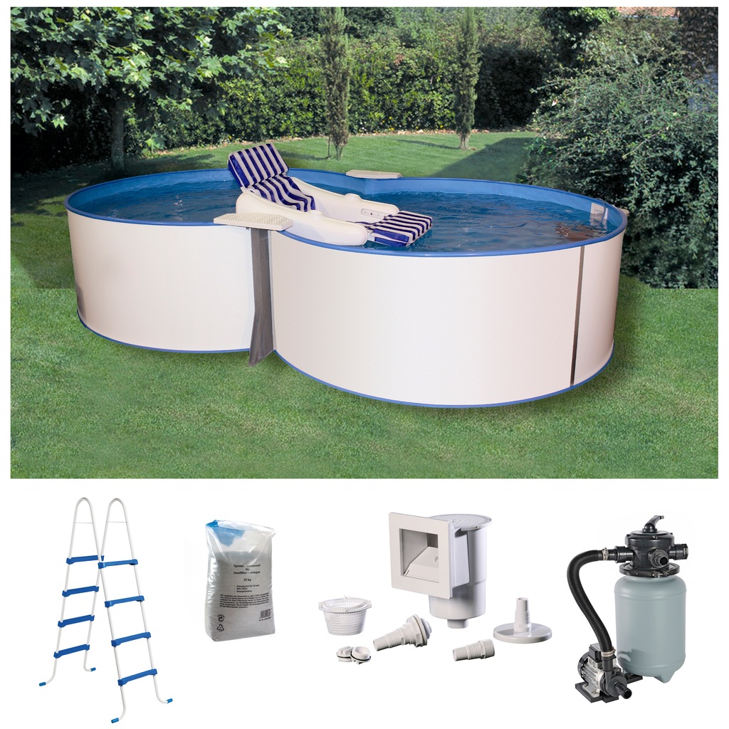 Bild von my POOL BWT Achtformpool "JOY 3", (Set, 5 tlg.), Höhe 120 cm, in verschiedenen Größen erhältlich