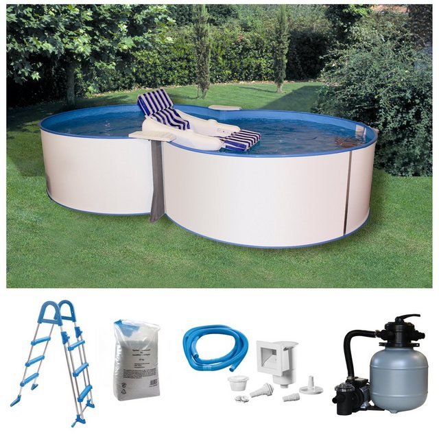 Bild von my POOL BWT Achtformpool "JOY 2", (Set, 5 tlg.), Höhe 110 cm, in verschiedenen Größen verfügbar