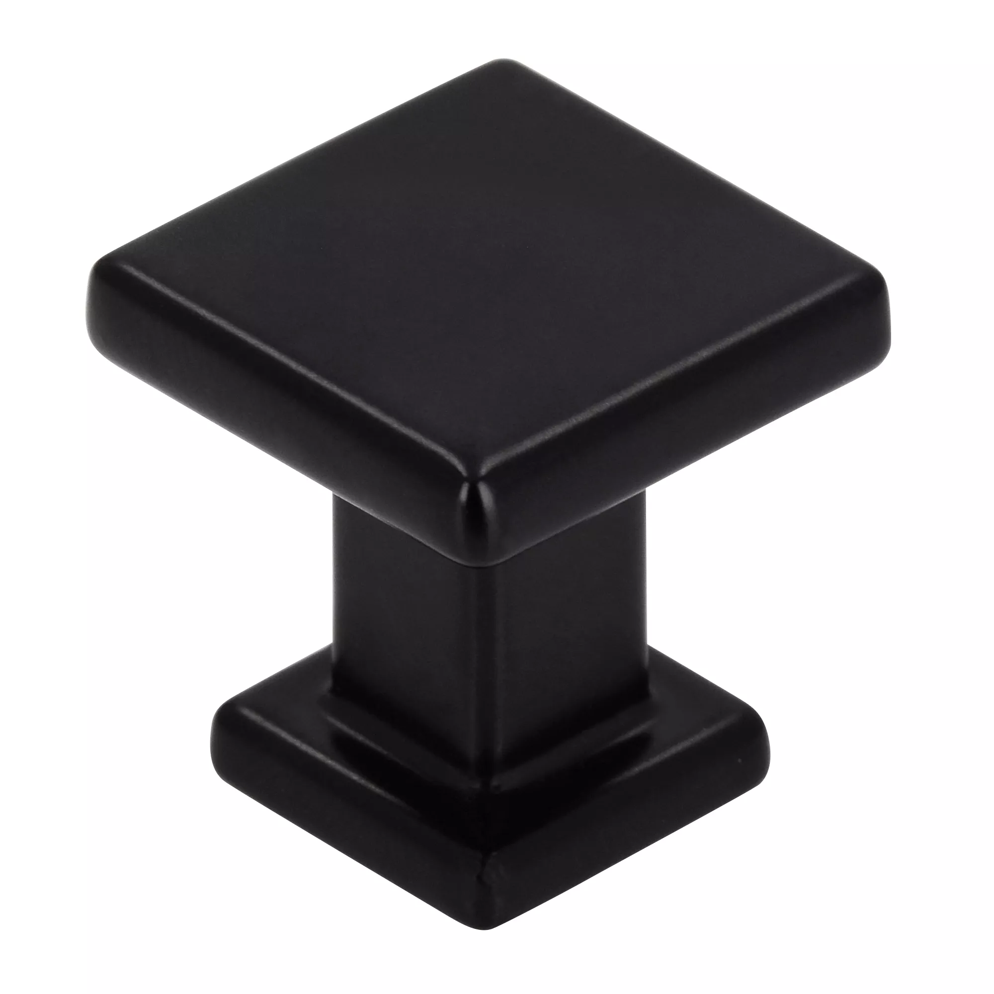 Bild von Siro, Möbelgriff, Möbelknopf Baios 20 x 20 mm, Zinkdruckguss schwarz matt