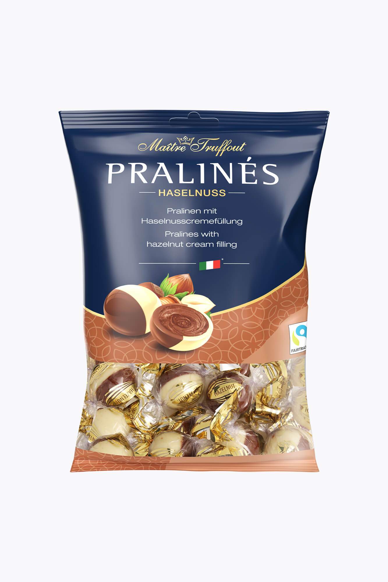 Bild von Maître Truffout Pralinen Duo mit Haselnusscremefüllung 125g