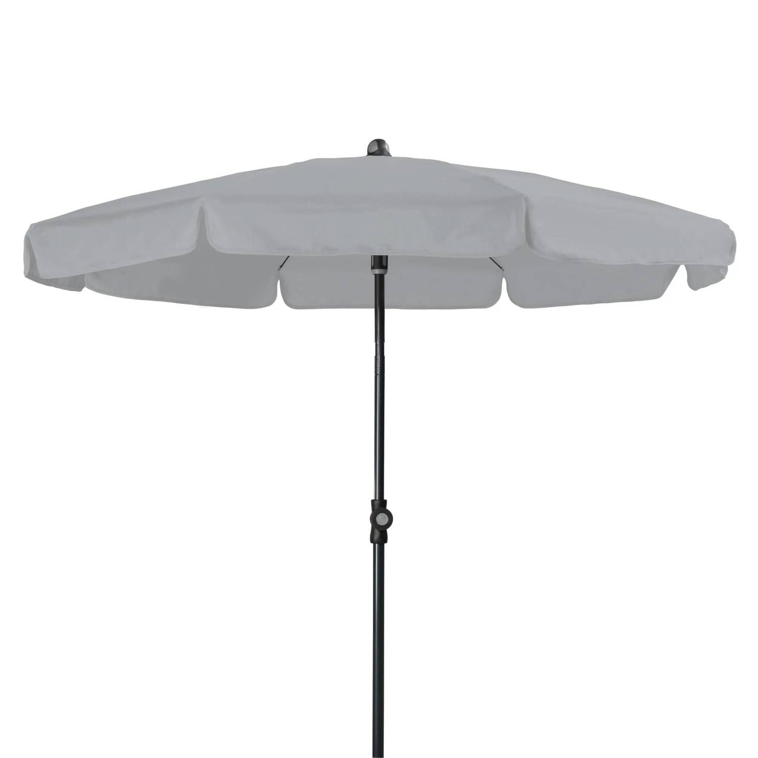 Bild von doppler Mittelmastschirm SUNLINE 200 Manual, Stahl Anthrazit / 100 % Polyester 160 g/m² Hellgrau