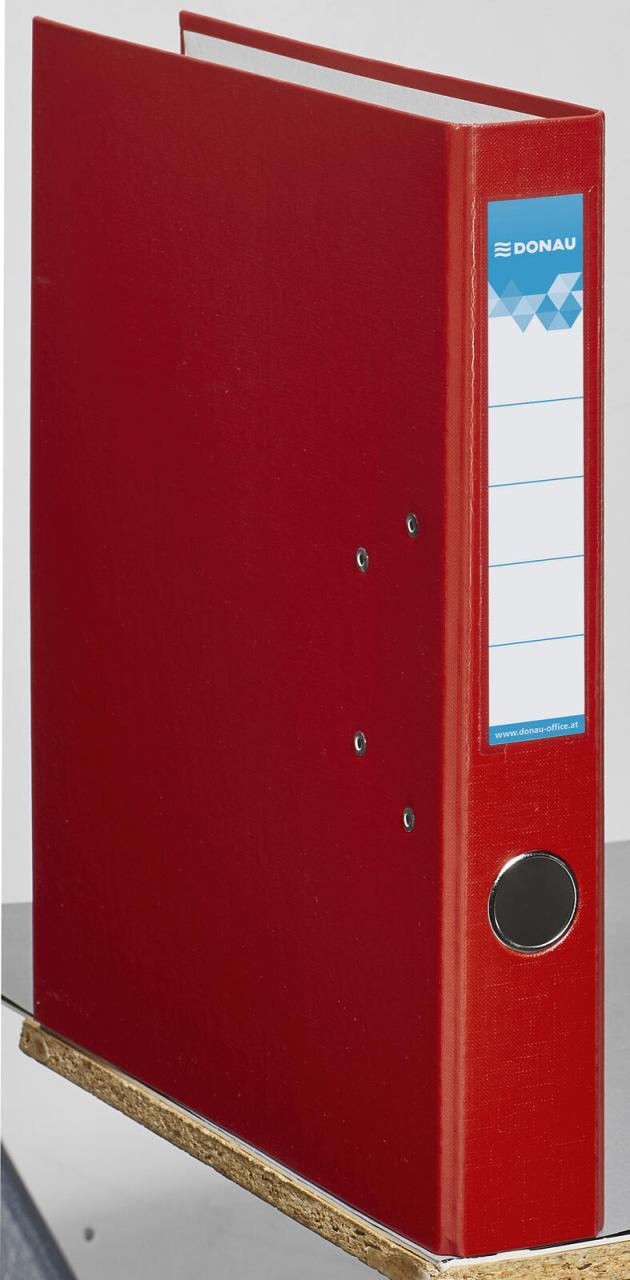 Bild von DONAU Schubladenbox DONAU Klassik Ordner rot Karton 5,0 cm DIN A4