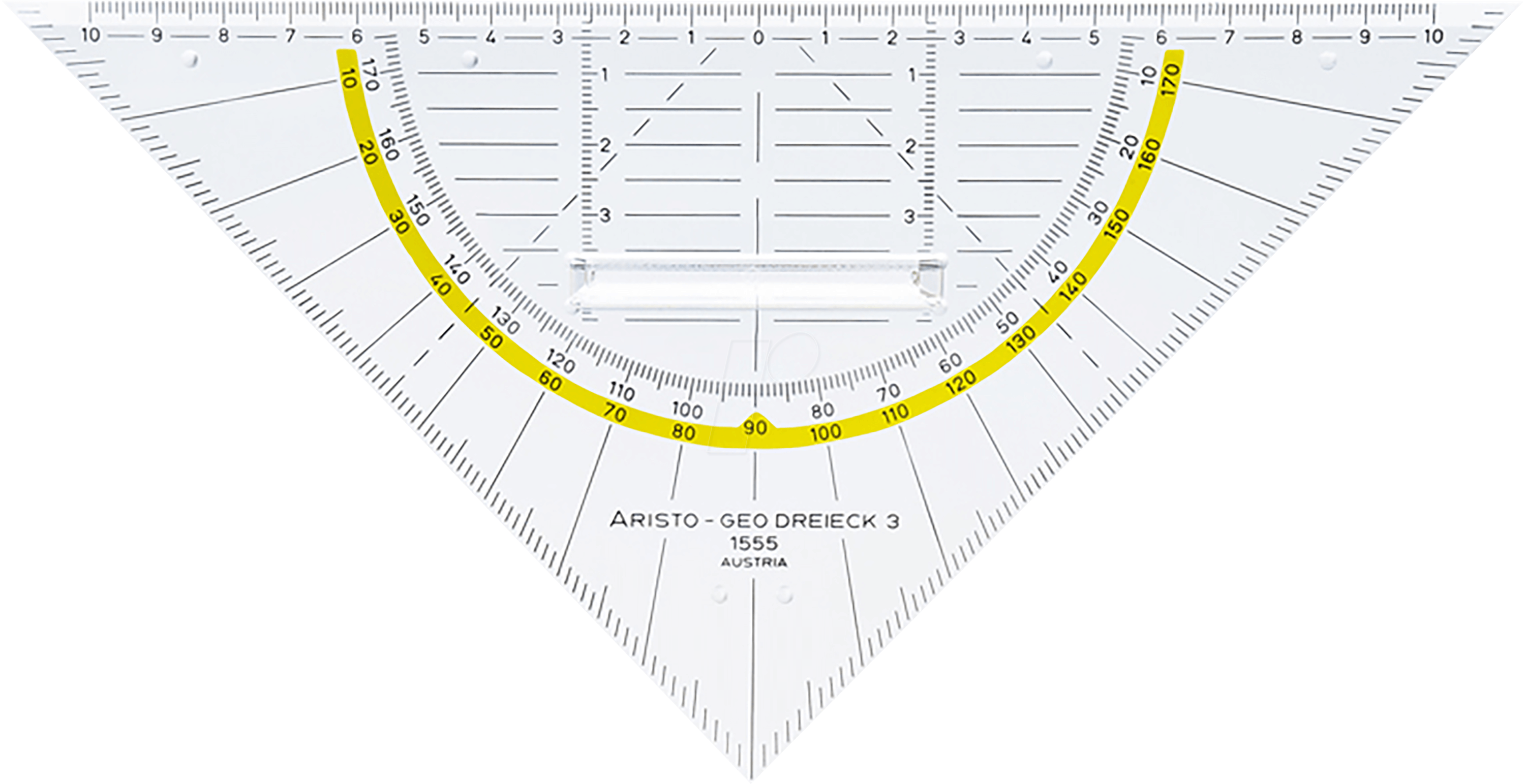 Bild von ARISTO Geodreieck Geometriedreieck mit Griff Plexiglas® 225 mm
