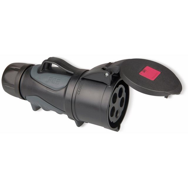Bild von PCE, Netzstecker + Netzkupplung, CEE-Kupplung GRIP Midnight, 32 A, 5-polig