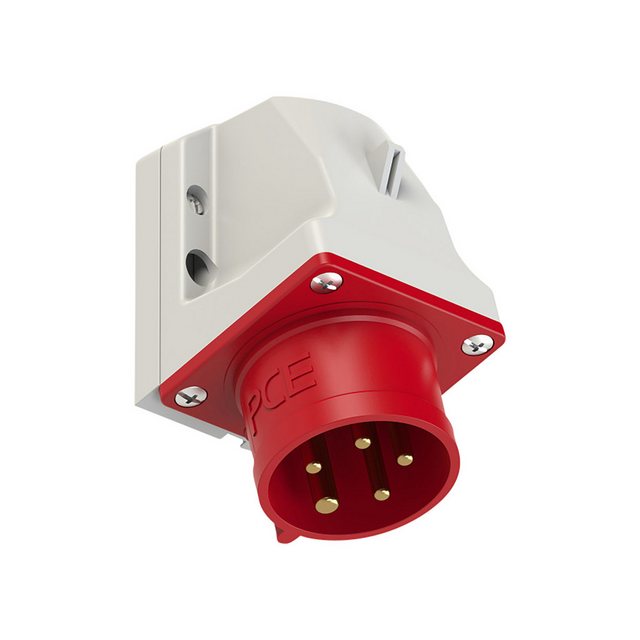 Bild von PCE, Netzstecker + Netzkupplung, CEE Wandgerätestecker 400V 16A IP44 515-6