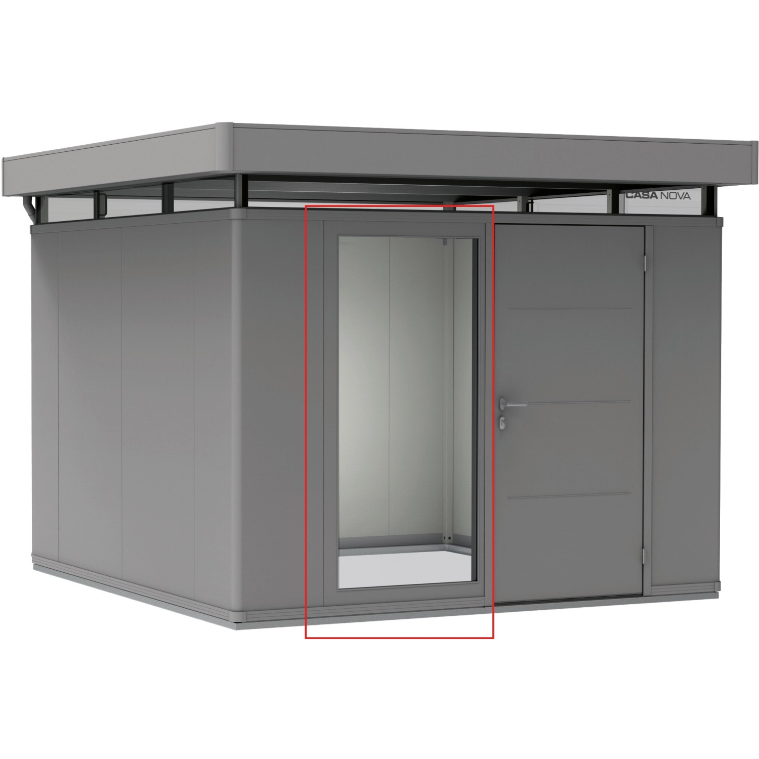 Bild von Biohort Glaselement für CasaNova Quarzgrau-Metallic