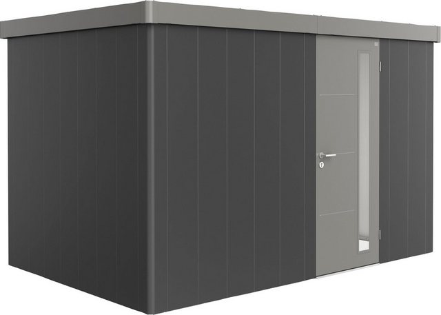 Bild von BIOHORT Gerätehaus »Neo«, Stahl, BxHxT: 348 x 222 x 236 cm (Außenmaße inkl. Dachüberstand) - grau