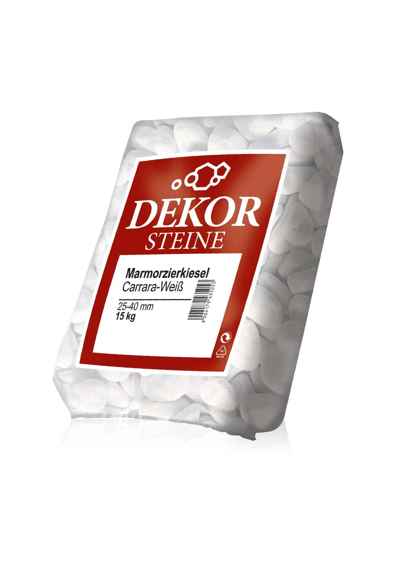 Bild von Marmorzierkiesel Carrara weiß