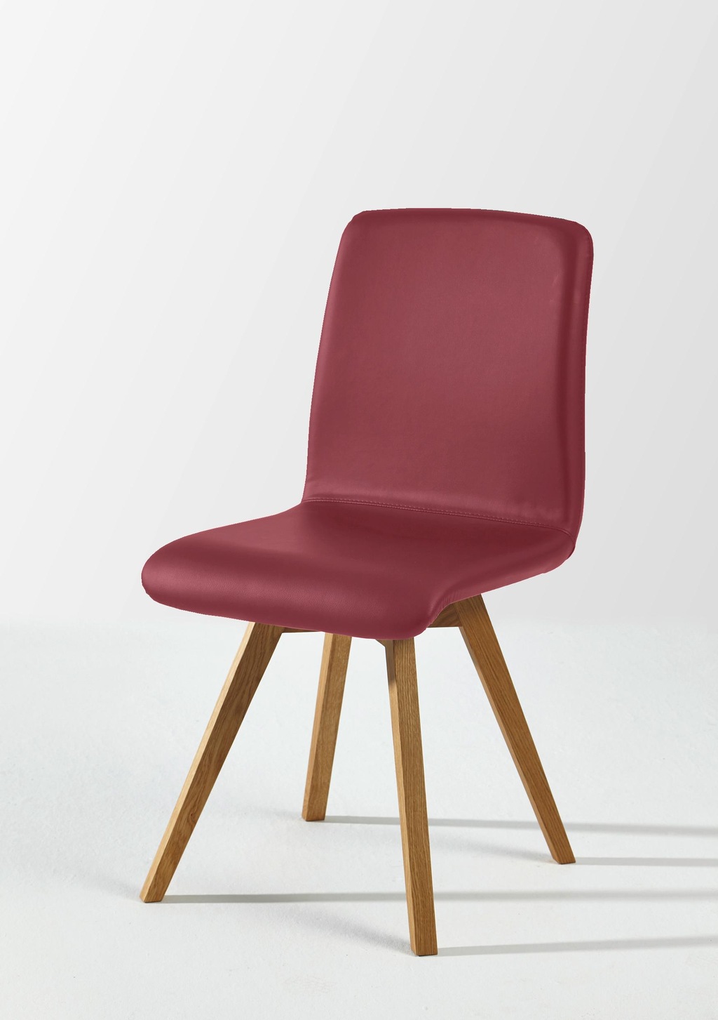 Bild von SCHÖSSWENDER 4-Fußstuhl "Karla", (Set), 2 St., Kunstleder, Gestell aus Massivholz