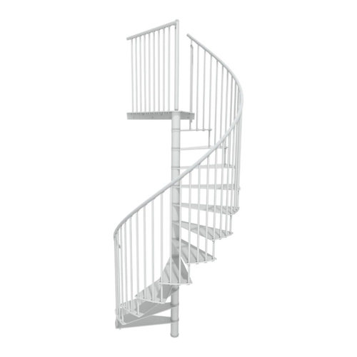Bild von Minka Spindeltreppe Portofino Weiß 160 cm - Eleganz für Ihr Zuhause