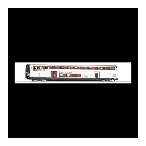 Bild von Roco 74717 H0 Doppelstockwagen der SBB 2. Klasse mit Restaurant, Typ WRB IC2020