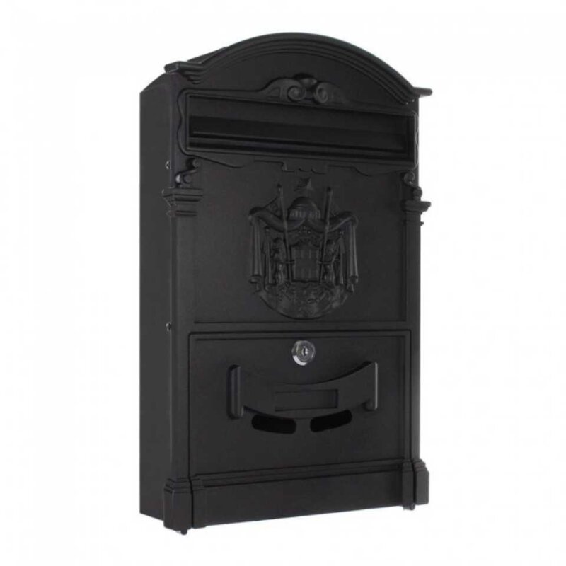 Bild von Rottner Tresor Briefkasten »Teramo«, schwarz, Aluminium, (B x H:) 26 x 41 cm