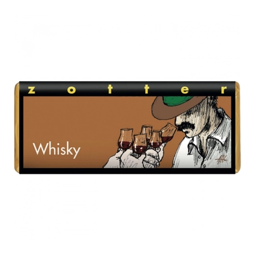 Bild von Bitterschokolade mit Whiskycreme, handgeschöpft