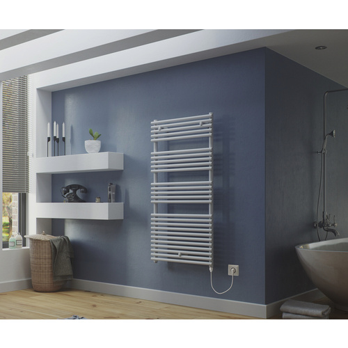 Bild von Ximax Badheizkörper Elektrobetrieb Tec 720x580 mm Weiß 300 Watt Heizstab Typ 1