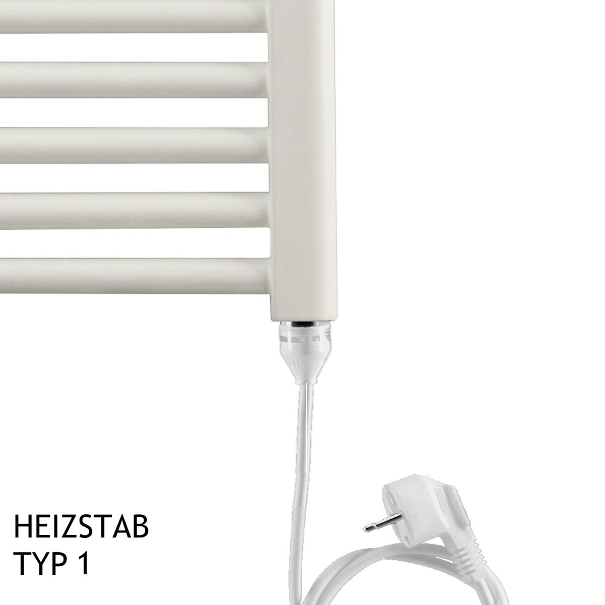 Bild von Ximax Badheizkörper Elektrobetrieb P2-Open 1495x700 mm Weiß 900 Watt Heizstab Typ 1