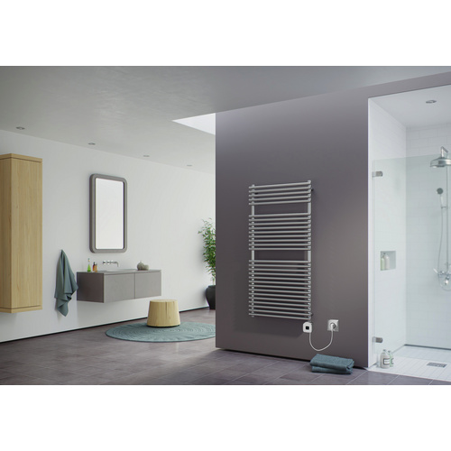 Bild von Ximax Badheizkörper Elektrobetrieb Tec Edelstahl 716x600 mm Edelstahl 300 Watt Heizstab Typ 7