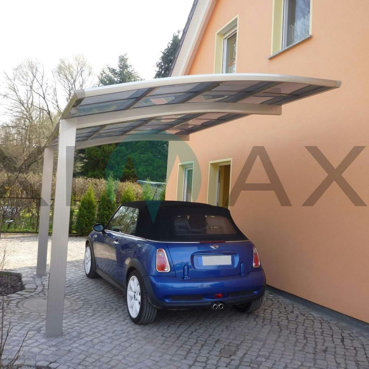 Bild von Ximax Carport Portoforte Typ 60 495 x 240 cm-bronze