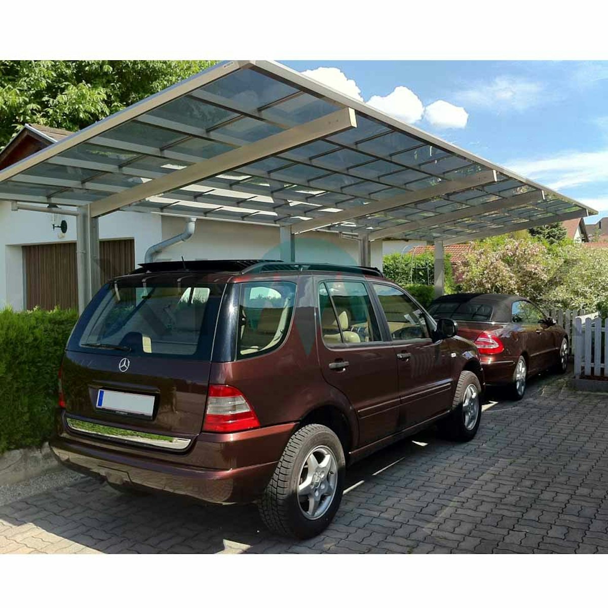 Bild von Ximax Carport Linea Typ 60 Tandem 982 x 272 cm-bronze