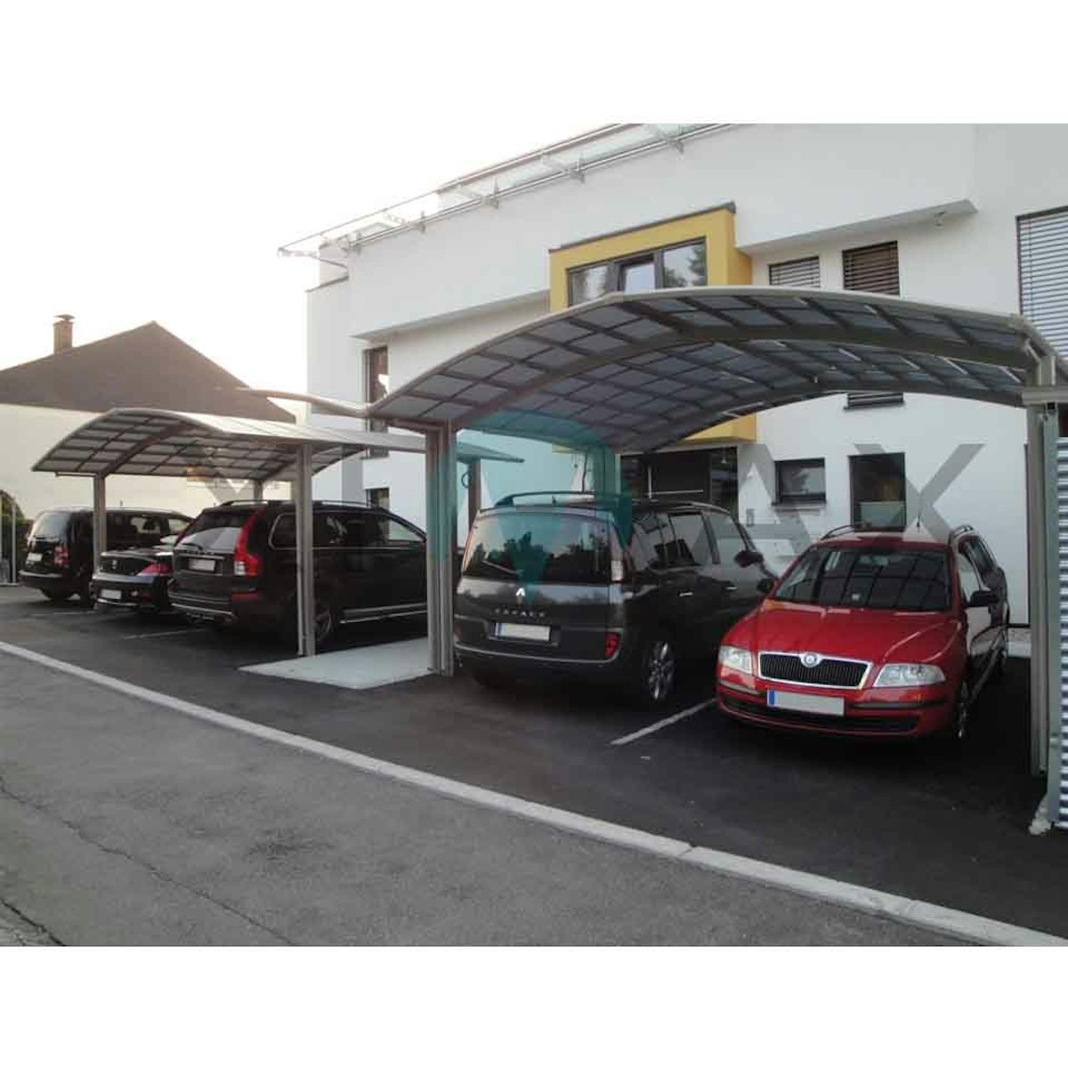 Bild von XIMAX Aluminium Carport Portoforte M Bronze Unterstand, 137 kg/m², 4954 mm,5423 mm
