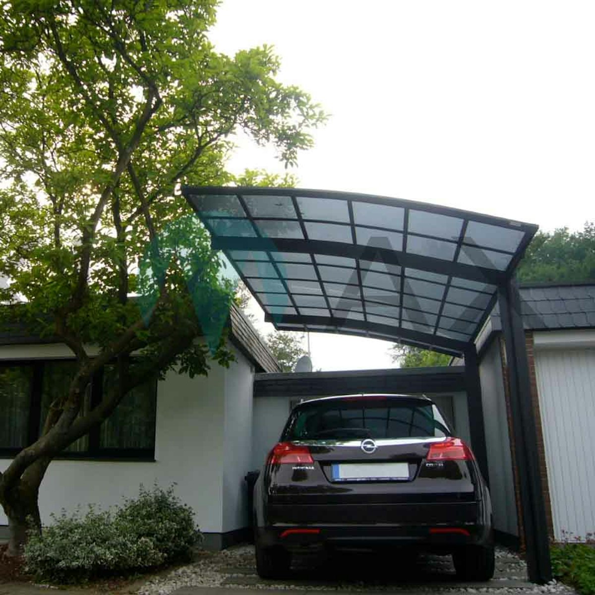 Bild von Ximax Carport Portoforte Typ 110 555 x 270 cm-Edelstahl-Look