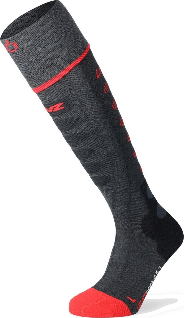 Bild von Lenz Heat Sock 5.1 Toe Cap beheizbare Socken, schwarz-rot, Größe 35 - 38 für Männer