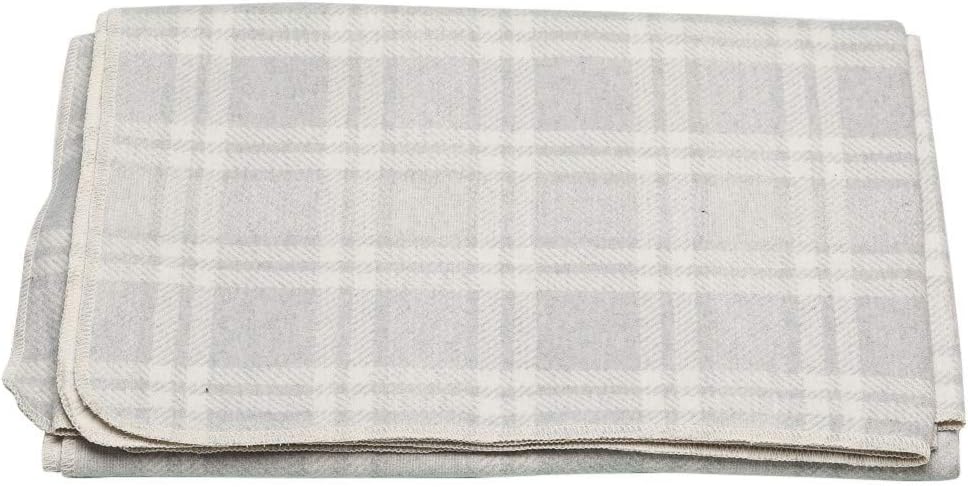 Bild von David Fussenegger - Flanelldecke Karo - Filz/Grau - Mischgewebe - 140/200cm